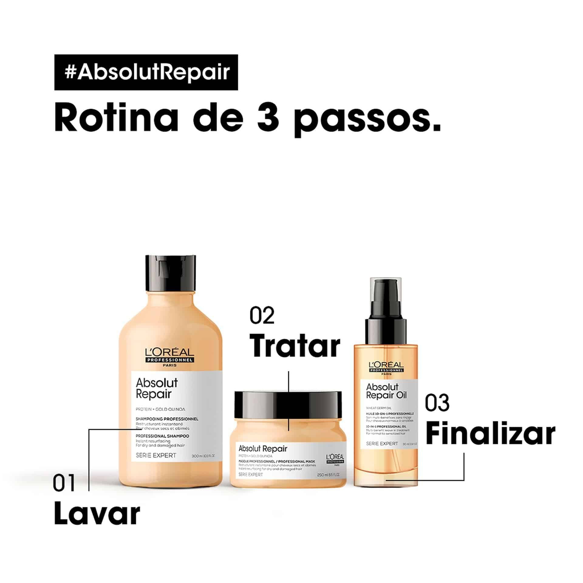 Mascara Dourada Absolut Repair 250ml