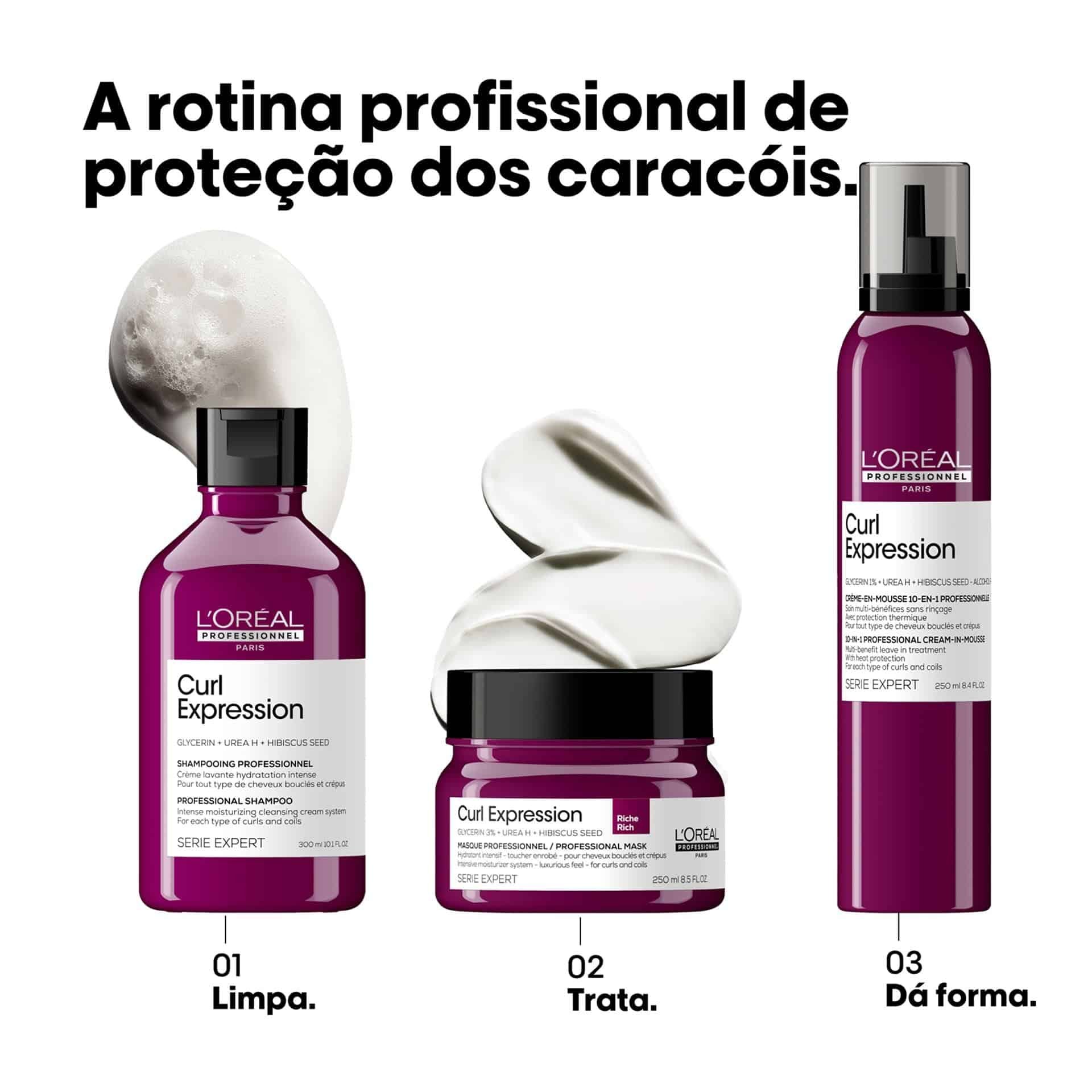 Mousse em creme 10-em-1 curl expression 250ml