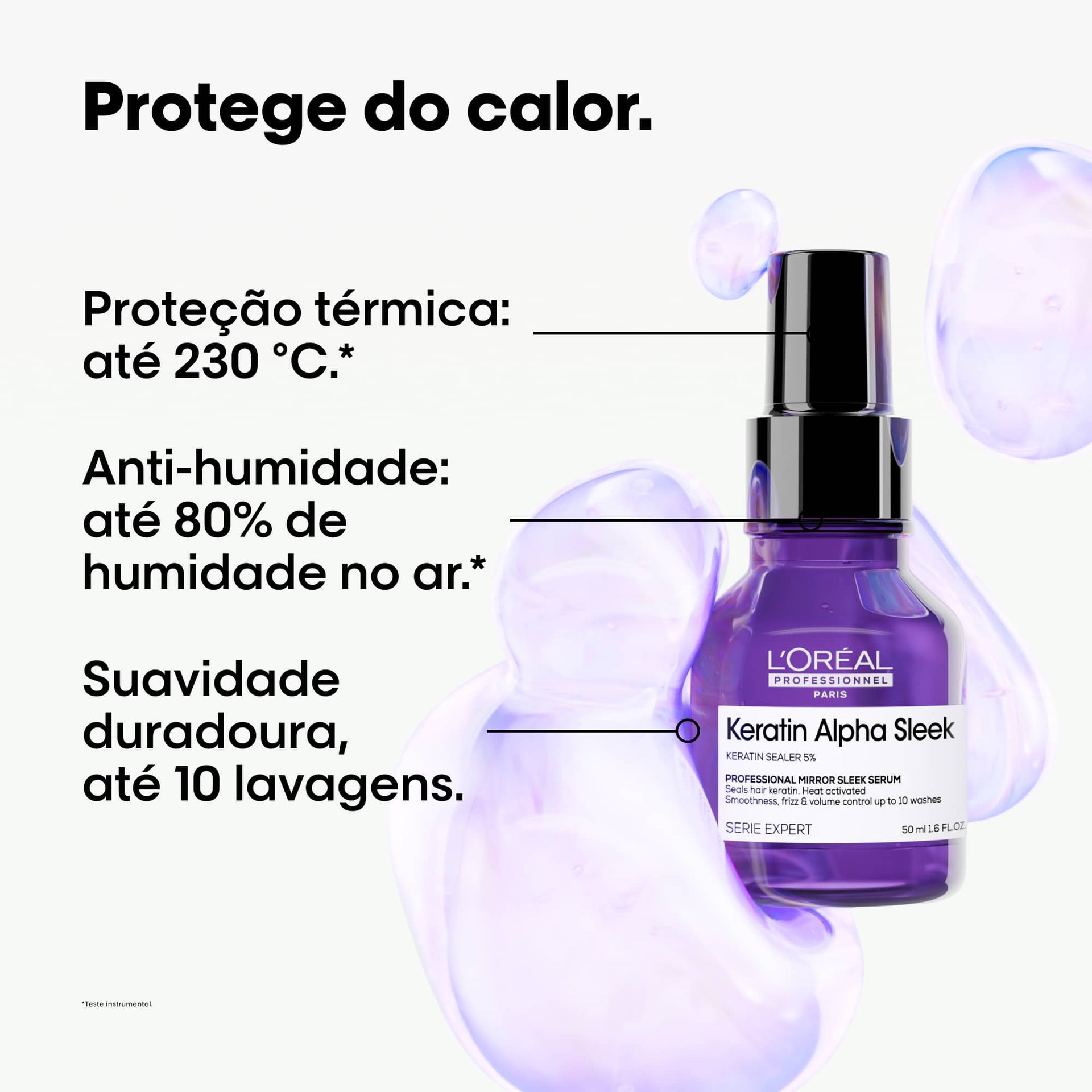 Sérum Mirror Sleek para suavidade duradoura e frizz e volume controlados.
