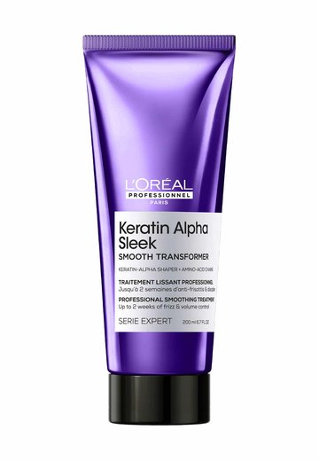 Tratamento profissional antifrizz Smooth Transformer para todos os tipos de cabelo.