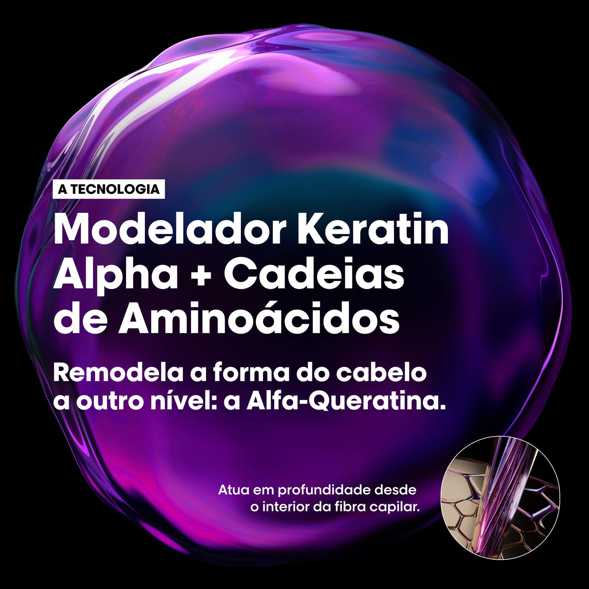 Tratamento profissional antifrizz Smooth Transformer para todos os tipos de cabelo.