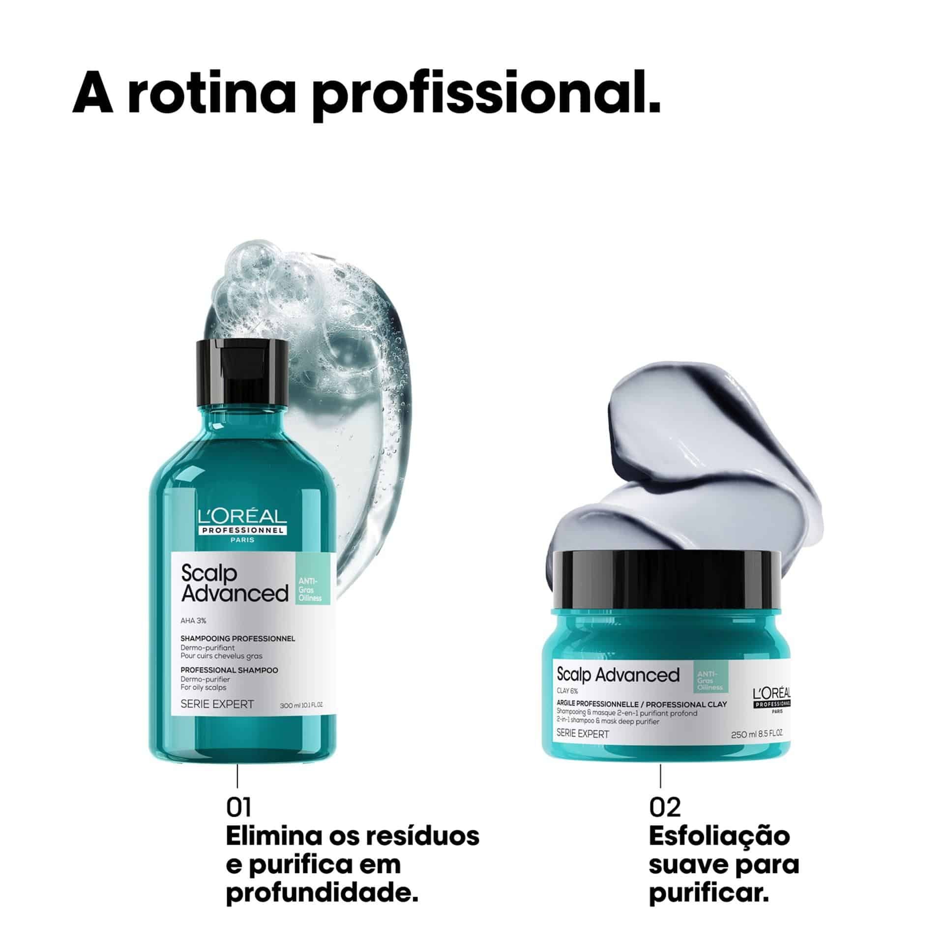Argila Purificante 2 em 1 Scalp Advanced 250ml