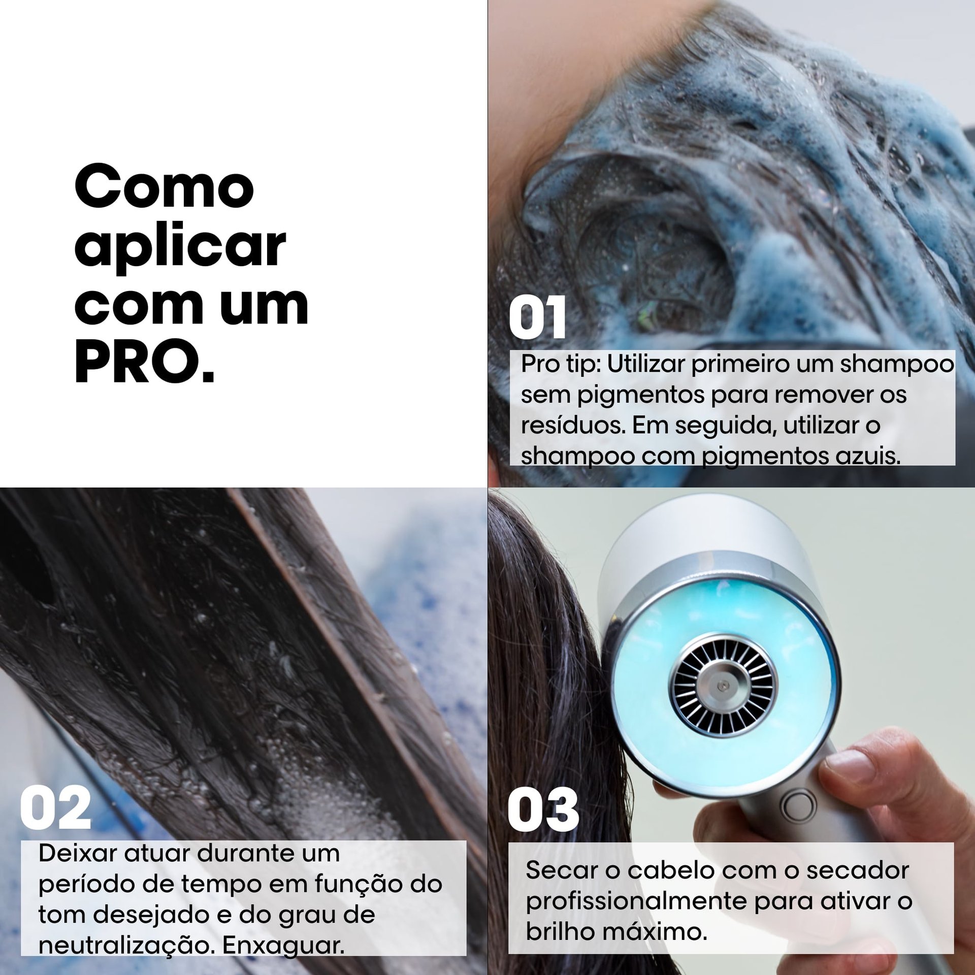 Shampoo neutralizador azul