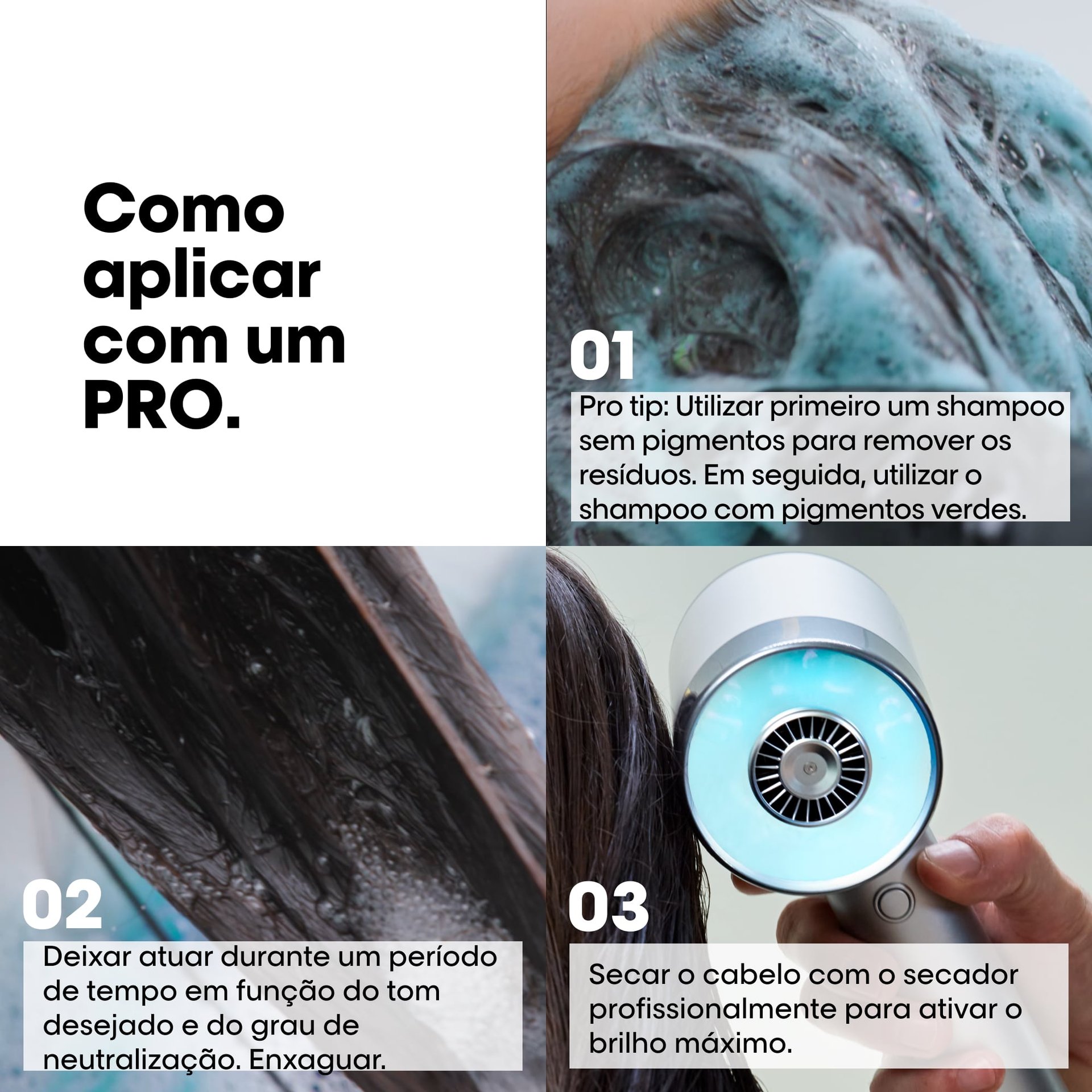 Shampoo neutralizador verde
