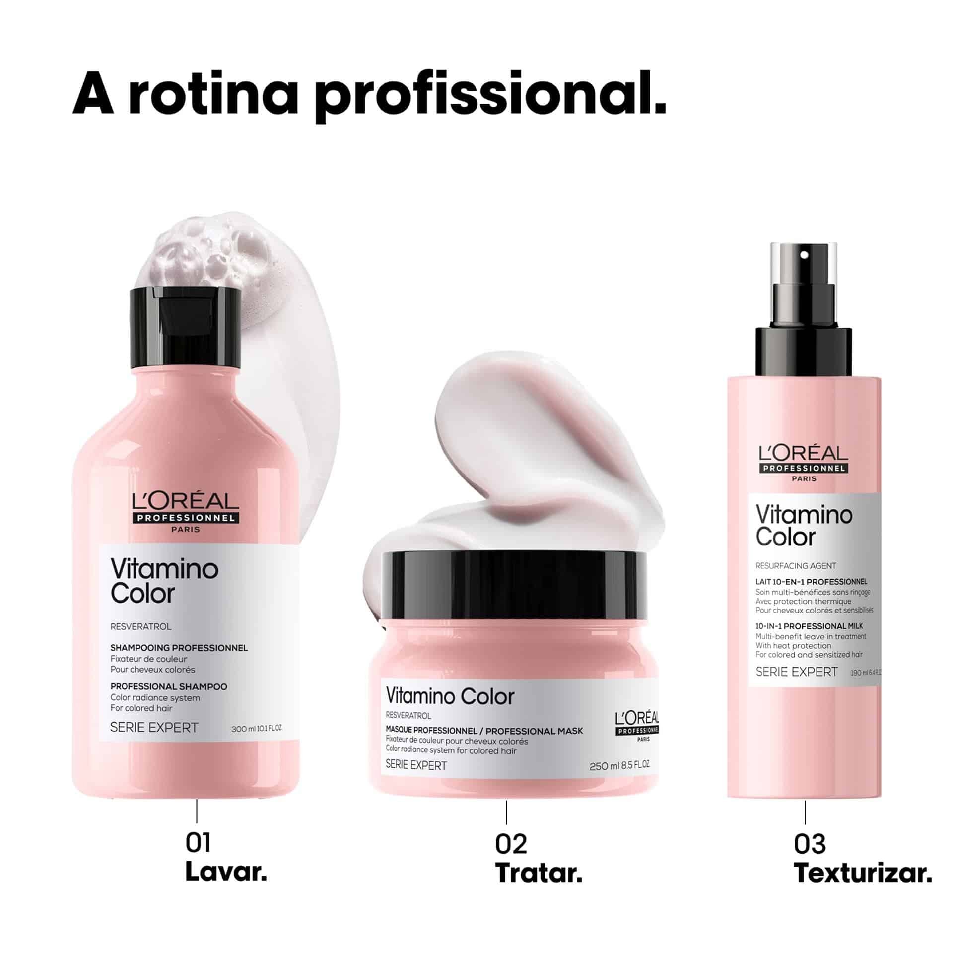 Spray 10 em 1 Vitamino Color 190ml