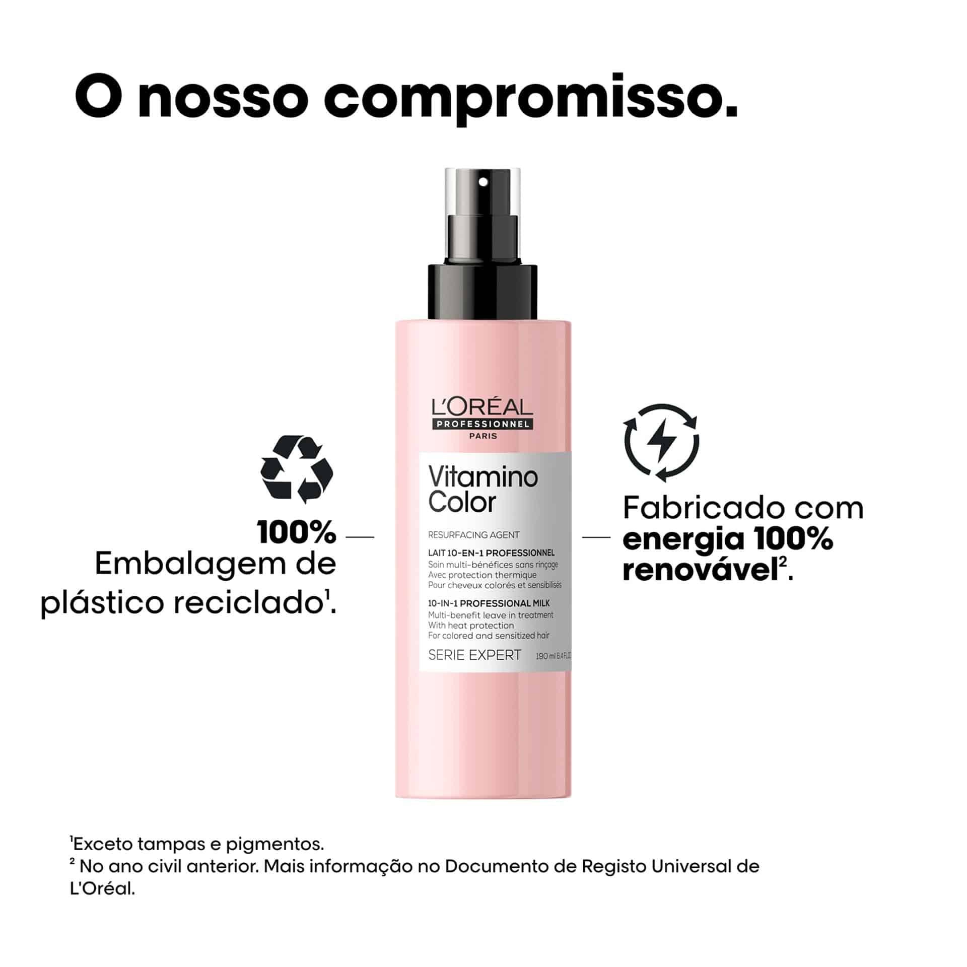 Spray 10 em 1 Vitamino Color 190ml